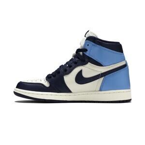 Air Jordan 1 Retro High OG 'Obsidian'- navy blue and baby blue. Size 10 US.